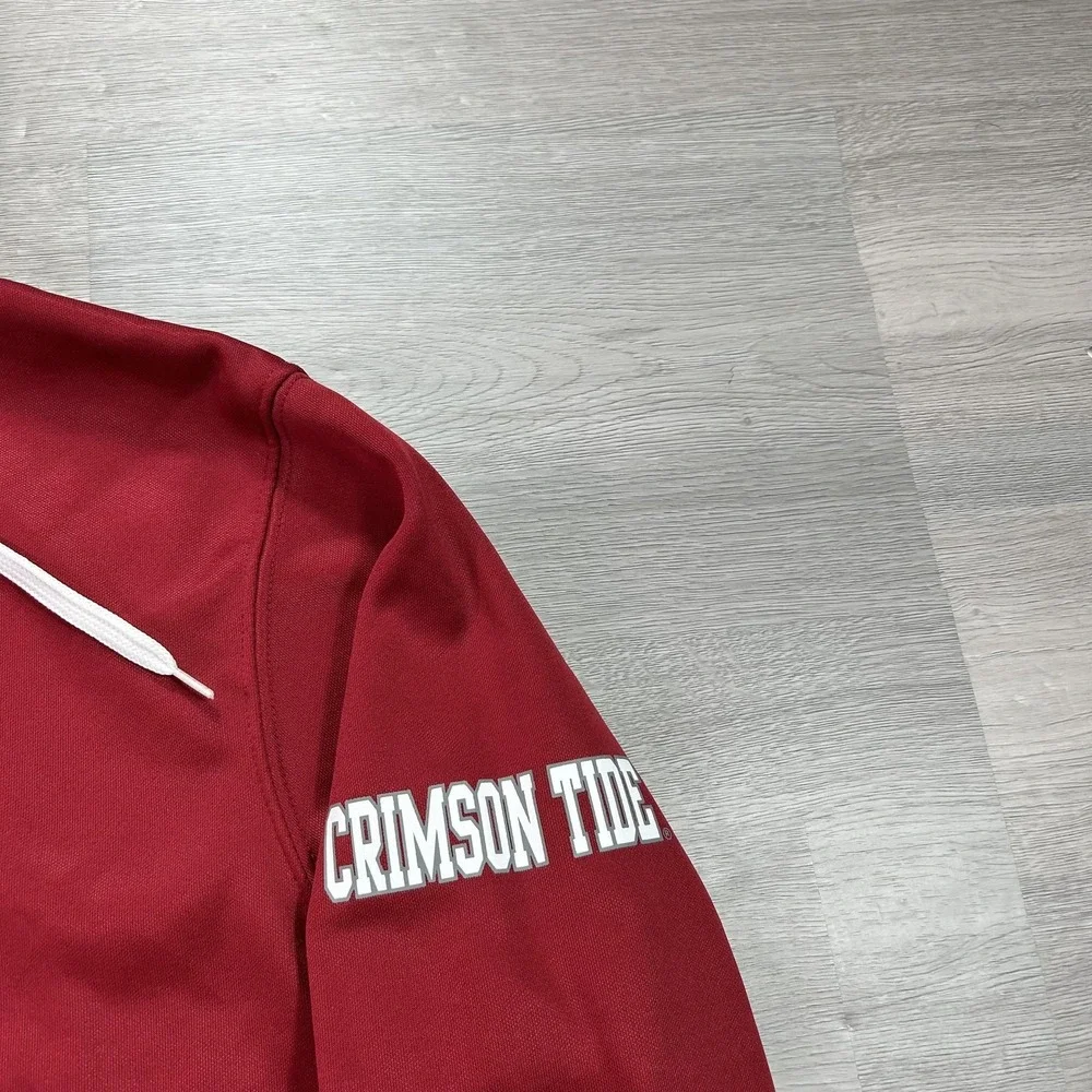 Alabama Crimson Tide Hoodie Mens Medium Red NCAA Football Colosseum Fleece Top